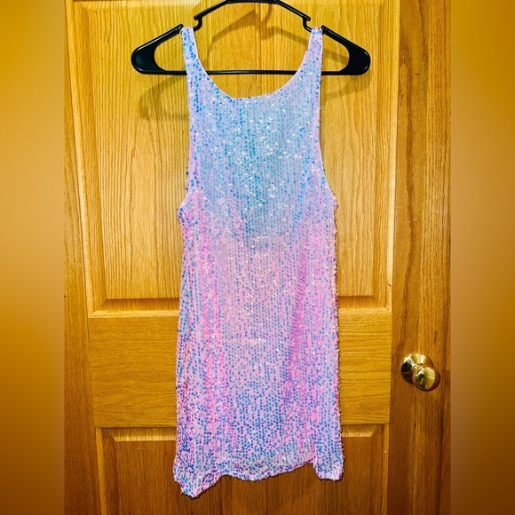 NWT Dolls Kill Club EXX Celestial Gaze Mini Dress in Pink Size Small - Picture 2 of 16